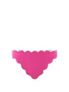 Matchesfashion.com Marysia - Antibes Scalloped-edge Bikini Briefs - Womens - Dark Pink