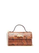 Matchesfashion.com Gucci - Broadway Mini Snakeskin Crossbody Bag - Womens - Brown Multi