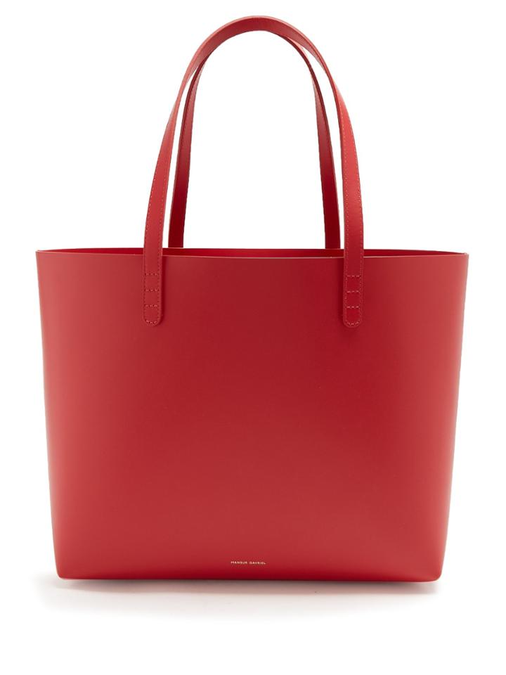 Mansur Gavriel Red-lined Leather Tote Bag