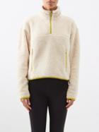 Girlfriend Collective - Half-zip Fleece Sweatshirt - Womens - Ecru