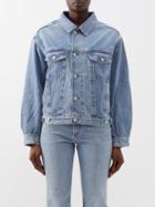 Agolde - Charli Organic Cotton-blend Denim Jacket - Womens - Blue