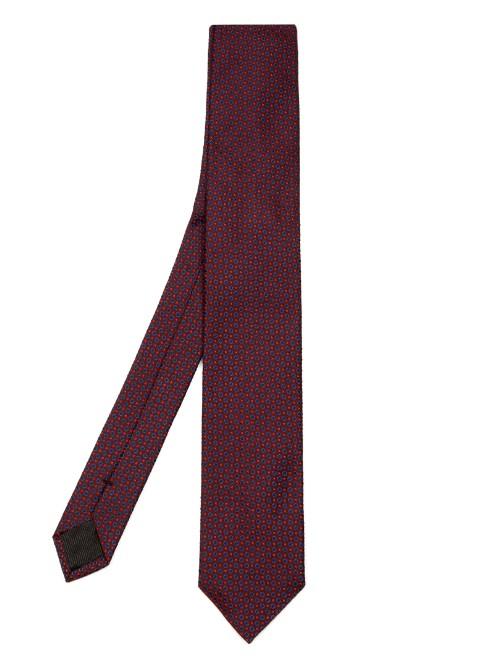 Dolce & Gabbana Dot And Square-jacquard Silk Tie