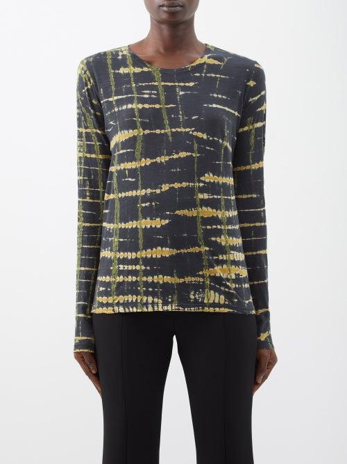 Proenza Schouler - Re-edition 2010 Tie-dye Cotton-jersey T-shirt - Womens - Black Multi
