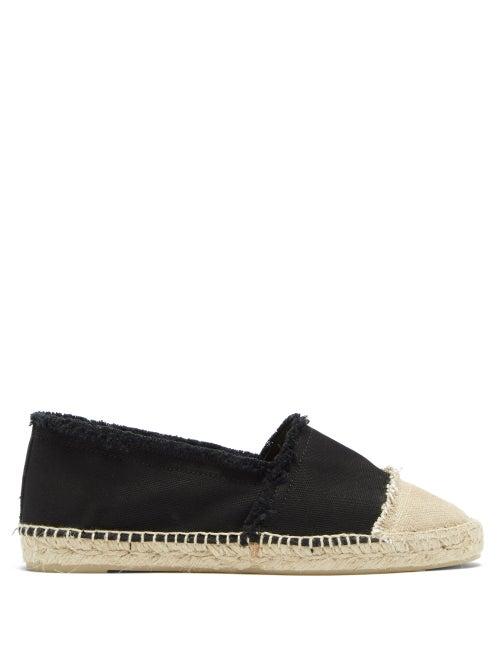Matchesfashion.com Castaer - Kampala Canvas & Jute Espadrilles - Womens - Black