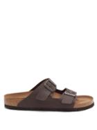 Matchesfashion.com Birkenstock - Arizona Two-straps Faux Leather Sandals - Mens - Brown