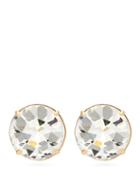 Matchesfashion.com Miu Miu - Large Crystal Clip Earrings - Womens - Crystal