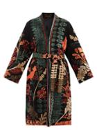 Biyan - Halmahera Embroidered Velvet Coat - Womens - Black Multi