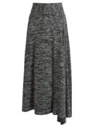 Matchesfashion.com Bottega Veneta - Melange Jersey Skirt - Womens - Grey Multi