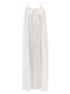 Loup Charmant - Swiss Dot-cotton Midi Dress - Womens - White
