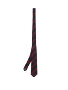 Matchesfashion.com Brunello Cucinelli - Striped Silk-twill Tie - Mens - Navy Multi