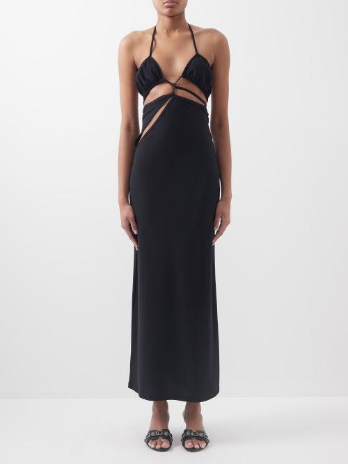 Christopher Esber - Displace Cutout Stretch-jersey Dress - Womens - Black