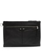 Balenciaga Clip L Grained-leather Pouch