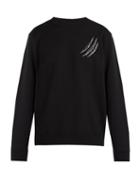 Matchesfashion.com Marcelo Burlon - Printed Cotton Sweatshirt - Mens - Black