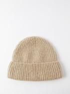 Our Legacy - Ribbed Wool-blend Beanie Hat - Mens - Beige