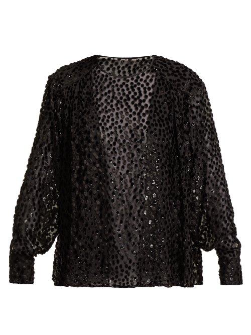 Matchesfashion.com Isabel Marant - Midway Devor Blouse - Womens - Black