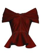 Emilio De La Morena Tamara Off-the-shoulder Peplum Top