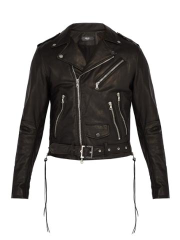 Amiri Leather Biker Jacket