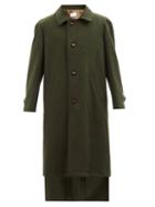 Maison Margiela - Single-breasted Virgin-wool Coat - Mens - Green