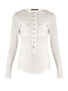 Balmain Button-down Long-sleeved Jersey Top