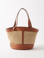 Staud - Henri Raffia Small Bucket Bag - Womens - Tan