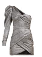 Matchesfashion.com Isabel Marant - Lexine One Shoulder Dress - Womens - Silver