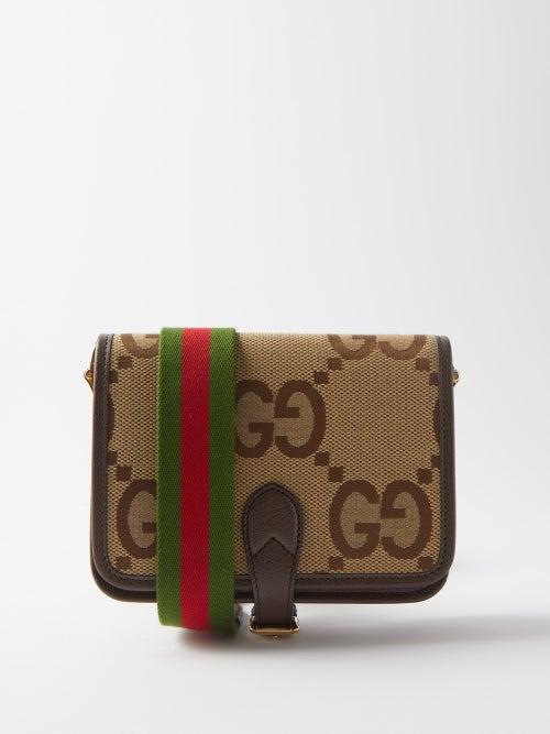 Gucci - Jumbo-gg Canvas Shoulder Bag - Mens - Beige