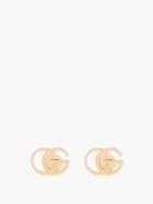 Gucci - Gg Running 18kt Gold Stud Earrings - Womens - Yellow Gold