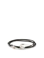 Matchesfashion.com Shaun Leane - Hook Sterling-silver And Leather Bracelet - Mens - Black Silver