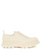 Alexander Mcqueen - Tread Slick Chunky-sole Leather Trainers - Mens - Beige