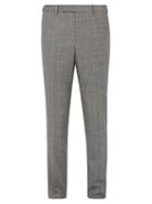 Matchesfashion.com Paul Smith - Tattersall Check Wool Trousers - Mens - Grey Multi