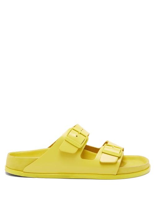 Matchesfashion.com Birkenstock 1774 - Arizona Two-strap Leather Sandals - Mens - Yellow