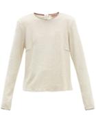 Matchesfashion.com Albus Lumen - Traveller Cotton Blend Sweater - Womens - Nude