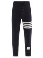 Matchesfashion.com Thom Browne - Four-bar Cashmere-blend Track Pants - Mens - Navy