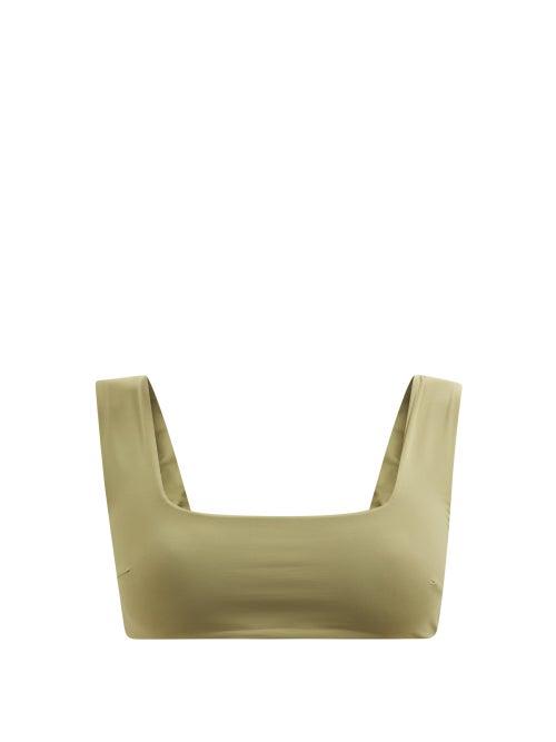 Haight - Manu Square-neck Bikini Top - Womens - Khaki