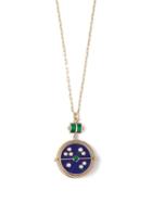 Matchesfashion.com Retrouvai - Grandfather Lapis Pendant - Womens - Blue