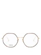 Matchesfashion.com Dior - Gemdioro Round Metal Glasses - Womens - Gold