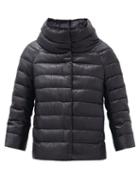 Matchesfashion.com Herno - Sofia Funnel-neck Quilted Down Jacket - Womens - Black