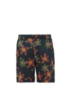 Matchesfashion.com Desmond & Dempsey - Arantza Floral Print Cotton Pyjama Shorts - Mens - Navy Multi