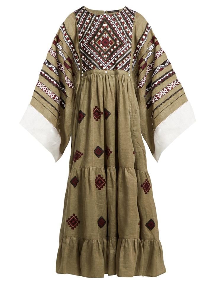 Vita Kin Agra Embroidered Linen Dress