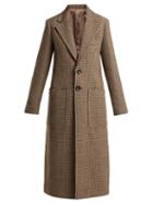 Matchesfashion.com Joseph - Marko Single Breasted Wool Blend Coat - Womens - Beige Multi