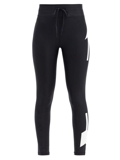 Matchesfashion.com The Upside - Original Logo-print Jersey Leggings - Womens - Black