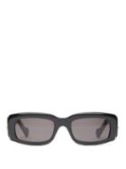 Matchesfashion.com Balenciaga - Oversized Rectangle Acetate Sunglasses - Womens - Black