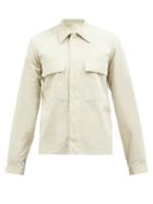 Jil Sander - Patch-pockets Cotton-poplin Shirt - Mens - Cream