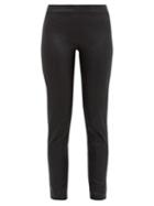 Matchesfashion.com Ann Demeulemeester - Leather Slim Leg Trousers - Womens - Black