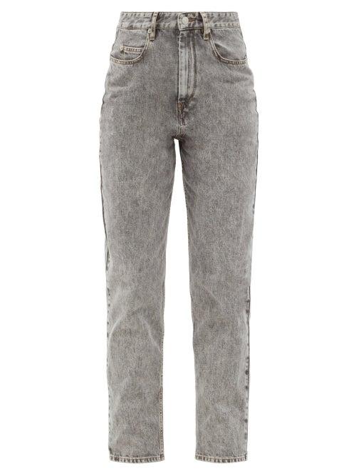 Matchesfashion.com Isabel Marant Toile - Corsysr High-rise Boyfriend Jeans - Womens - Grey