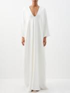 The Row - Meelo Silk Kaftan Gown - Womens - Ivory