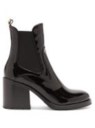 Matchesfashion.com Fabrizio Viti - Madison Patent-leather Chelsea Boots - Womens - Black
