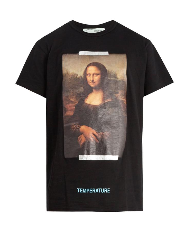 Off-white Mona Lisa-print Cotton-jersey T-shirt