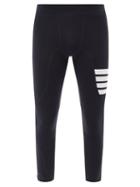 Thom Browne - Four-bar Jersey Compression Tights - Mens - Navy