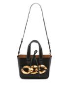 Jw Anderson - Chain-embellished Leather Tote Bag - Womens - Black